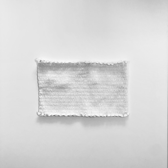 White Smocked Tube Top - Picture 5 of 9